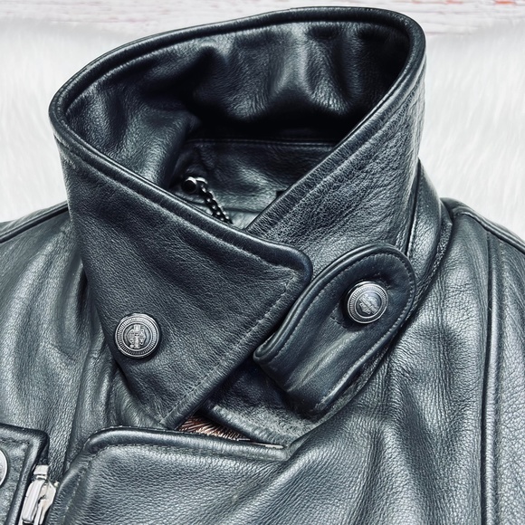 🚫SOLD!! NWOT |•HARLEY-DAVIDSON•| MEN’S PREMIUM BLACK LEATHER HARLEY-DAVIDSON - Picture 11 of 15
